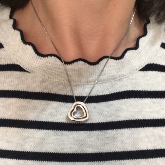 ❣️Last 1❣️Heart in heart necklace with Swarovski cut crystal elements - Picture 5 of 5